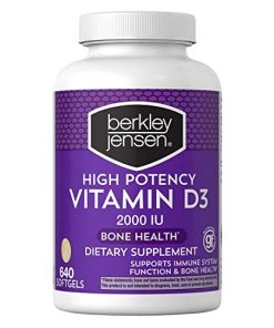 Berkley Jensen High-Potency 2,000 IU Vitamin D3 Supplement