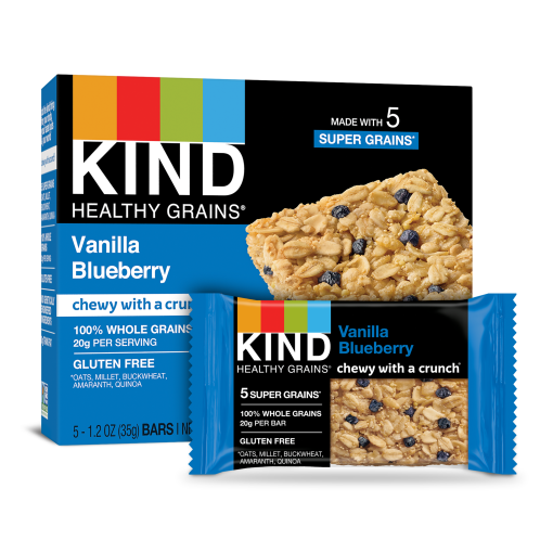 Kind Healthy Grains Bar Box - Vanilla Blueberry