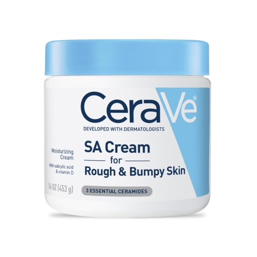 Cerave SA Cream For Rough & Bumpy Skin, 3 Essential Ceramides, Moisturizing Cream With Vitamin D 16 OZ
