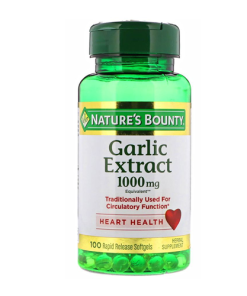 Natures Bounty Garlic Extract Heart Health 1000 Mg, 100 Softgels