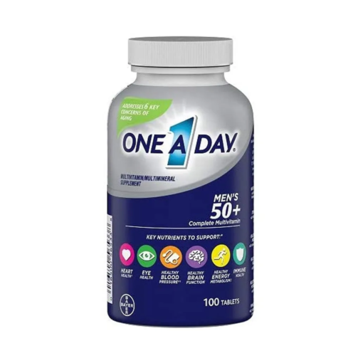 One A Day Men’s 50+ Complete Multivitamin – 100 Tablets