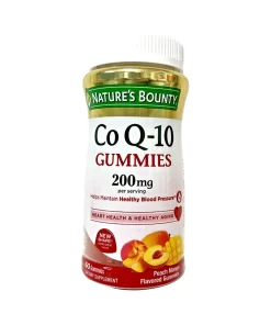 nature's bounty coq10 help maintain gummies 200mg 60 gummies peach mango