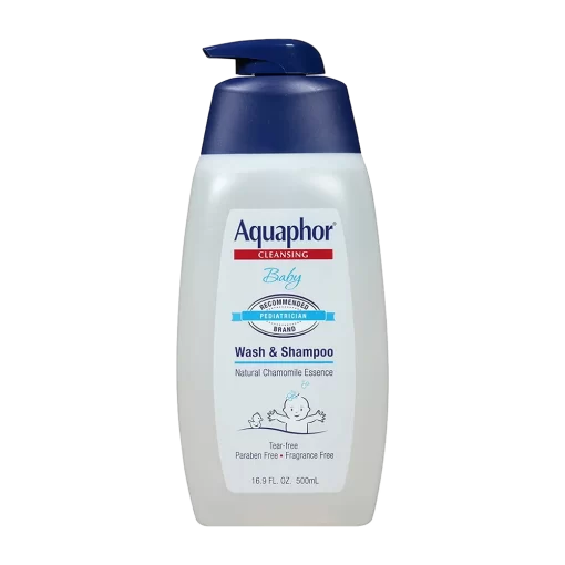 Aquaphor Cleansing Baby Wash & Shampoo Natural Chamomile Essence 500ml