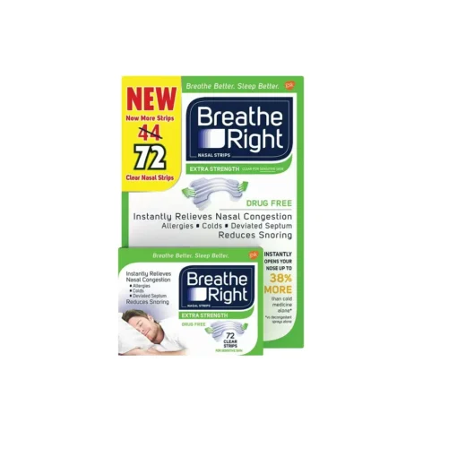 Breathe Right Nasal Strip Extra Strength 72 Ct