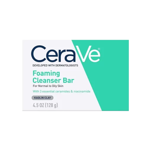 CeraVe Foaming Cleansing Bar For Oily Skin 4.5 Oz 128g