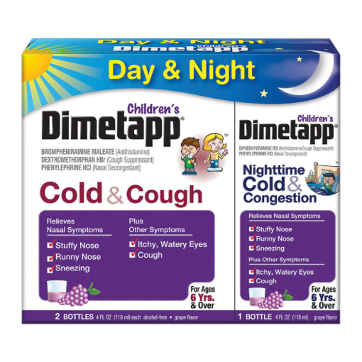 Childrens Dimetapp Cold & CoughCongestion 2 Pack + DayNight Value (2 Pack)