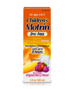 Childrens Motrin Ibuprofen Kids Medicine Original Berry Flavored 4 FL.OZ (120ml)