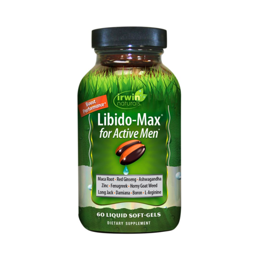 Irwin Naturals Libido-Max For Active Men Dietary Supplement, 60 Liquid Softgels