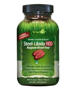 Irwin Naturals Nitric Oxide Boost Steel-Libido Red Magnum Blood-Flow 75 Liquid Softgels