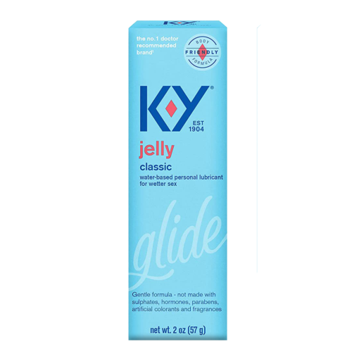 KY Jelly Classic water-based personal lubricant for wetter sex 2 oz 57 g