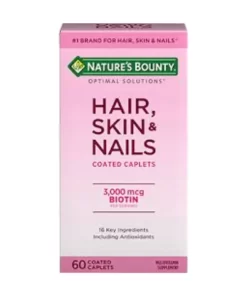 Natures Bounty Hair, Skin & Nails 3000 Mcg Biotin 60 Coated Caplets