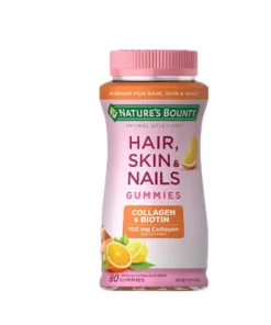Natures Bounty Hair Skin & Nails Collagen & Biotin 100 Mg 80 Gummies