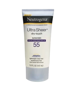 Neutrogena Ultra Sheer Dry-Touch Sunscreen Spectrum SPF 55 (light weight clean feel oxybenzone) 5.0 FL.OZ (147ML)