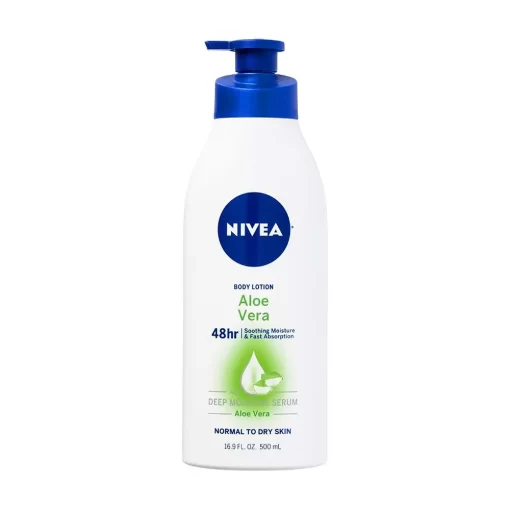 Nivea Body Lotion Aloe Vera 48hr for Normal to Dry skin 16.9 fl oz. 500ml