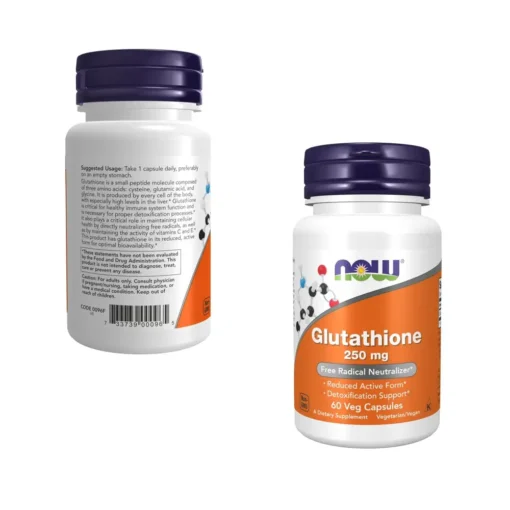 Now Foods Glutathione, 250mg Dietary Supplement, 60 Caps
