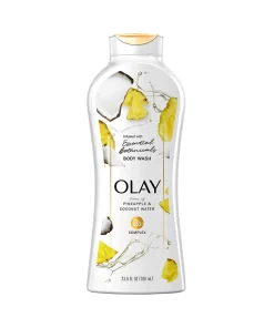 Olay Pineapple Coconut Water Body Wash Infused With Essential Botanicals B3 Complex 23.6 Fl.OZ (700ml)