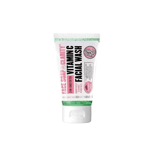 Soap & Glory Face Soap And Clarity 3 in 1 Vitamin C Facial Wash, 1.69 Oz 50 ml