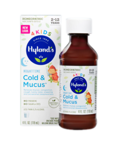 Hylands 4Kids Cold & Mucus No Sugar or DYES 2-12 Years 118ml