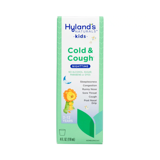 Hylands Kids Cold & Cough Night Time For 2-12 Years 4 FL.OZ (118ml)