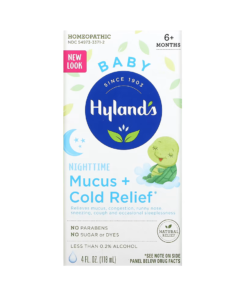 Hylands Baby Mucus + Cold Relief Night Time Ages 6+ Months 118ml