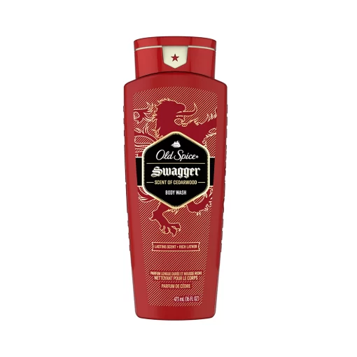 Old Spice Swagger Scent Of Cedarwood Body Wash Lasting Scent & Rich Lather 473ml