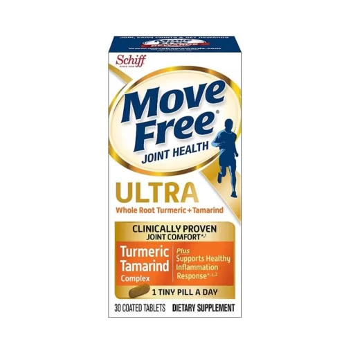 Schiff Move Free Joint Health Ultra Turmeric Tamarind Complex Supports Healthy Inflammation Response 30 Coated Tablets