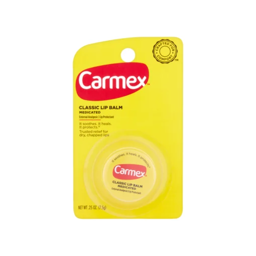 Carmex Classic Lip Balm Medicated for Dry & Chapped Lips 0.25 Oz 7.5g