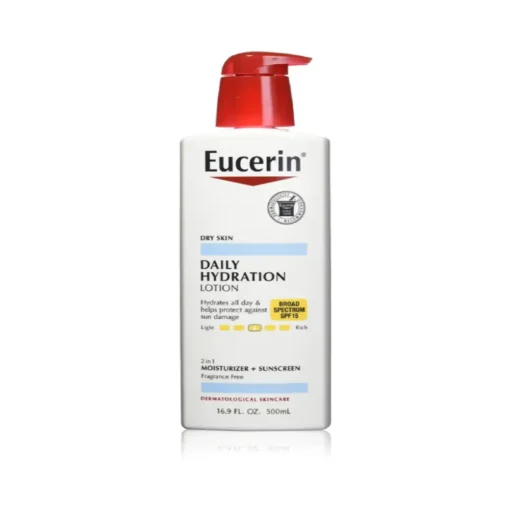 Eucerin Fragrance Free Daily Hydration Moisturizer and Sunscreen SPF 15 Lotion 16.9oz