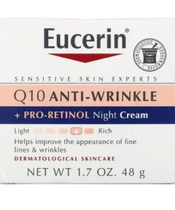 Eucerin Q10 Anti-Wrinkle + Pro-Retinol Night Cream 1.7 fl oz 48 g