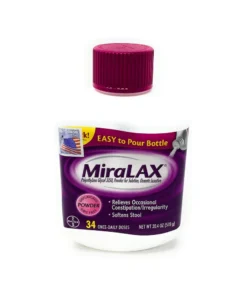 Miralax Unflavored Powder Laxative Grit Free 34 Doses 20.4 Ounce