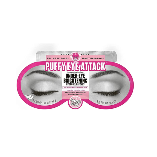 Soap & Glory Puffy Under Eye Attack Brightening Hydrogel Patches .1 OZ 3g