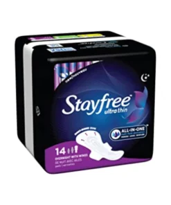 Stayfree Ultra Thin Overnight Pads With Wings 14 Ct