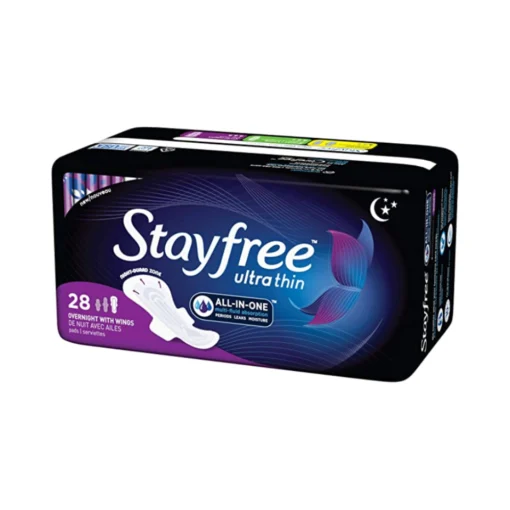 Stayfree Ultra Thin Overnight Pads with Wings 28 Count