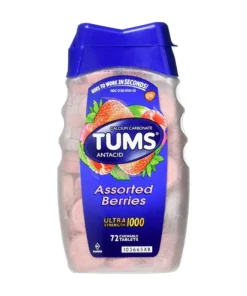 Tums Antacid Assorted Fruit Ultra Strength 1000 72 Chewable Tablets