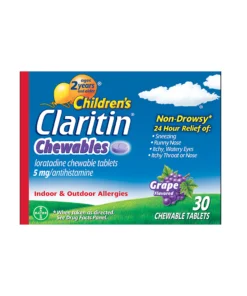 Claritin Childrens Chewables Loratadine Chewable Tablets 5mg Antihistamine 40 Tablets