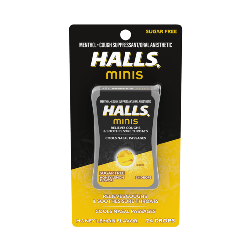 Halls Minis Honey Lemon Flavors