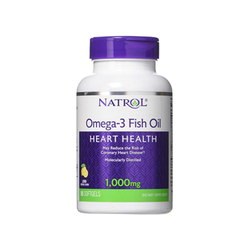 Natrol Omega 3 Fish Oil Heart Health 1000mg Dietary Supplement 90 Softgels