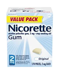 Nicorette Nicotine Polacrilex Gum 2 Mg Stop Smoking Aid 170 Pieces 2 mg Each