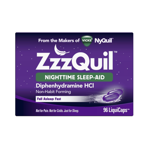 Vicks ZzzQuil Nuighttime Sleep Aid Diphenhydramine HCl 96 Liquicaps
