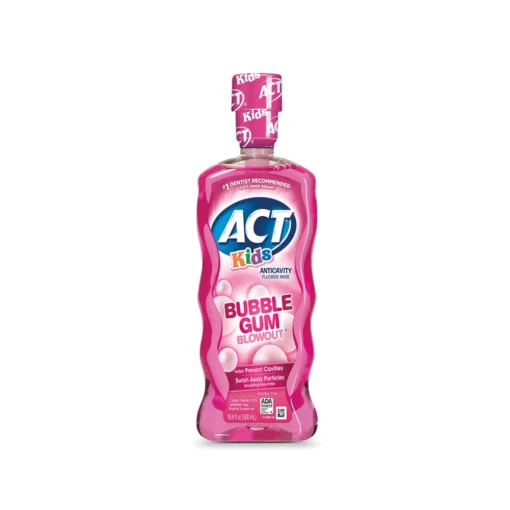 ACT Kids Anticavity Fluoride Rinse Bubble Gum Blowout 16.9 Fl. Oz