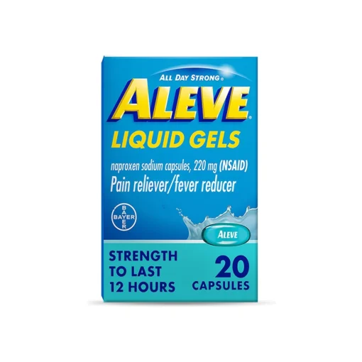 Aleve Liquid Gels 20 Capsules