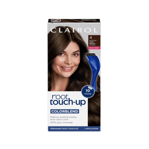 Clairol Nicen Easy Root Touch-up Permanent Hair Color 4 dark brown