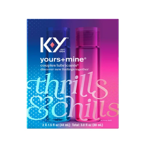 K-Y Yours & Mine Couples Lubricant 3 oz Couples Personal Lubricant and Intimate Gel 88 ML