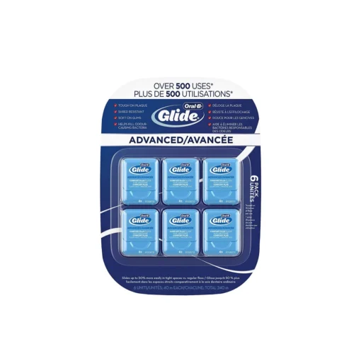 Oral-B Glide Advanced Floss Comfort Plus Clean Mint, 40m, 6 Pack