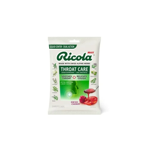 RICOLA Max Care Throat Drops - Cherry - 34ct