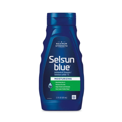Selsun Blue Moisturizing Dandruff Shampoo with Aloe, Dry Scalp & Hair - 11 Fl Oz