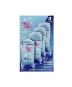 Secret Outlast Advanced Antiperspirant Deodorant 2.6 Ounce (Pack of 4)