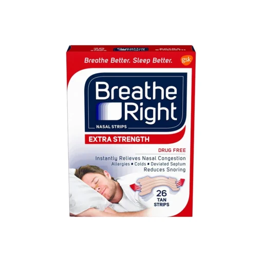 Breathe Right Nasal Strips, Extra Strength, Tan Nasal Strips, Help Stop ...