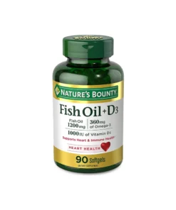 Nature's Bounty Fish Oil + D3 1200 mg 90 Softgels