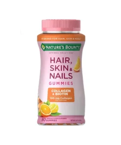 Nature's Bounty Hair, Skin & Nails Gummies Collagen & Biotin 100 Mg 80 Gummies